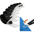 Miniatyrbillede 1 af 5: Pool Cover Reel til overjordiske pools, Pool Cover Reel, Swimming Pool Cover Reel, Rustfrit stål bevægeligt Reel System, 8stk Reel Fixing Kit