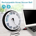 Miniatyrbilde 2 av 5: Hoverfotball for barn - Gave til gutter og jenter 3, 4, 5, 6, 7, 8, 9-12 år - Oppladbar luftdrevet fotball med fargerike LED-lys og skum