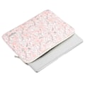 Miniatyrbillede 4 af 5: CANVASARTISAN G4-01 13-tommer Laptop PU Læder Opbevaringspose Blomst og Blade Print Notebook Sleeve