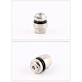 Pikkukuva 5 / 5: 7 kpl/sarja Universaali Stealth Chrome Metalli Pultti Upotus Asennus Näkymätön Rengasventtiilin Varret 11,5 mm Reikä Auton Renkaat