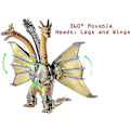 Pikkukuva 3 / 5: Godzilla vs. Mecha King Ghidorah, elokuvasarjan liikuteltavat nivelet King of the Action Figures syntymäpäivälahja lapselle