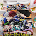 Miniatyrbild 3 av 5: v5521 Sängkläder My Hero Academia 3 Delars Sängset Påslakan Täcke Örngott Gåvor Sängkläder IU5521 240x260cm 94x102in