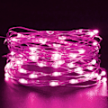 Miniatyrbilde 1 av 7: Rosa fe-lys, 3M/10ft 30LED Halloween-dekorasjonslys, batteridrevne oransje lysstrenger for Halloween, juledekorasjoner Pink