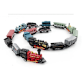 Miniatyrbilde 5 av 5: Mini Retro Damptog Leke Sett Tilbake Trekk Simulering Damptog Modell Barn Gaver Red