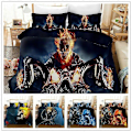 Miniatyrbild 2 av 5: v4747 Sängkläder Ghost Rider Sängset 3 delar Påslakan Örngott Storlekar 3A Sängkläder IU4747 135x200cm 53x78in