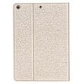 Miniatyrbild 2 av 3: Gebei Parallella Linjer Läder Auto Vakna Sömn Tabletfodral För Ipad 10.2 (2021)/(2020)/(2019) - Blå Gold