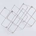 Pikkukuva 5 / 5: Tiski Wine Rack, Pulloteline, Viiniteline, Sopii Punaviinin ja Valkoviinin Säilytykseen, Metalli Viin Silver