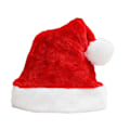 Miniatyrbillede 1 af 5: Plush Julehat Blød Behagelig Vibrerende Farve Julehat Festival Dekoration Red