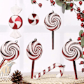 Miniatyrbilde 2 av 4: Juletrær Candy Plastic Cane Ornamenter (a, Stil) 4 Stykker  Bd