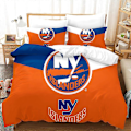 Miniatyrbild 3 av 5: v5064 Sängkläder New York Islanders 3 Delars Sängset Påslakan Täcke Örngott Mjuka Lakan IU5064 135x200cm 53x78in