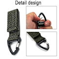 Miniatyrbilde 4 av 5: 4 stk. Hengekarabinerkrok Nylon Vevbånd Trekant Spenne Stroppklips for Ryggsekk ArmyGreen