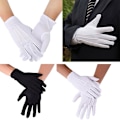 Miniatyrbild 3 av 5: Tuxedo Guard Smycken Inspektion Uniform Handskar Unisex Spandex Formella Vantar Black