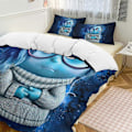Pikkukuva 1 / 5: x96 Inside Out 3-osainen vuodevaatesetti Lämmin ja mukava pehmeä pussilakanasetti 1 pussilakanalla ja 2 tyynyliinalla makuuhuoneeseen b96 200x200cm 78x78in