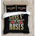 Miniatyrbild 2 av 5: v3630 Sängkläder Guns And Roses Tryckt Påslakanset Sovrumsinredning Barn Sängkläder IU3630 200x200cm 78x78in