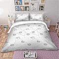 Miniatyrbild 3 av 4: v5286 Sängkläder Sengångare Vit Påslakan Doona Set /<wbr/> Storlek Sängkläder IU5286 135x200cm 53x78in