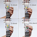 Miniatyrbild 3 av 3: Gitarr ackordhjälpverktyg Akustisk gitarr ackordlärande undervisning Abs plastverktyg