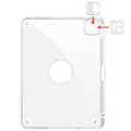 Miniatyrbilde 5 av 5: Klar deksel med roterende stativ for iPad Pro 11 (2024) - Avtakbart PU-lær TPU-tablettdeksel Multicolor Light Purple