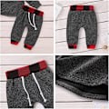 Miniatyrbilde 5 av 5: Sportsklær Baby Boy 3 til 24 måneder Hoodie+Bukse Treningsdress Gutt 1 år-3 år Vår Høst 90 Gray
