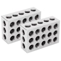 Miniatyrbild 6 av 8: 123 Block 1 2 3 Block Metrisk Krom Stål Silver 1 Par 1‑2‑3 Block 23 Hål Matchade 0,0002In Maskinist 123 Jigg Ultra Precision Industriell Tillförsel