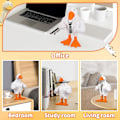 Miniatyrbillede 6 af 6: Pipihome Magnetisk Gåseand Nøgleholder Muskuløs And Statue Ornament Sød Harpiks Muskuløs Gåseand Statue Sjov Dyremagnetisk Nøgleholder