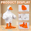 Miniatyrbillede 2 af 6: Pipihome Magnetisk Gåseand Nøgleholder Muskuløs And Statue Ornament Sød Harpiks Muskuløs Gåseand Statue Sjov Dyremagnetisk Nøgleholder
