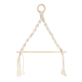 Pikkukuva 1 / 5: Farfi Paper Roll Holder Macrame Smooth Stick Monikäyttöinen Ulkona Ripustettava Paperipyyheteline Kotiin Leirintään Beige