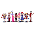 Miniatyrbilde 1 av 5: The Amazing Digital Circus Figursett - Samleobjekter med skrekk-tegneseriefigurer fra film - Modellleker for fans, barn og bursdagsdekorasjon