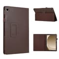 Til Samsung Galaxy Tab A9+ Etui Ridsefast Læder Tablet Beskyttelsescover Brown