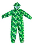 Minecraft Unisex Barn Onesie Grønn Pixelert Creeper (140cm)