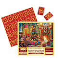 Miniatyrbild 2 av 2: Pussel Adventskalender 2025, 1008 pusselbitar 24 dagars julnedräkning adventskalendrar