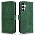 Pikkukuva 1 / 5: Samsung Galaxy A16 5G Nahkakotelo, Ihoa Miellyttävä, Pudotussuojaava Lompakkokansi Dark green