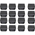 Miniatyrbilde 1 av 5: GP Plastplugg 40x40mm Svart Firkantrør Endestykke Plast Endestykker Blindplugger for Trampoline Møbelben 16STK