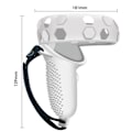 Miniatyrbild 2 av 4: Justerbar Handrem i Läder för Meta Quest 2 Controller Anti-Slip Handband White