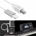 Miniatyrbillede 1 af 2: Lightning til Type-b Midi Keyboard Konverter USB 2.0 Kabel til iPhone 7 8 X iPad