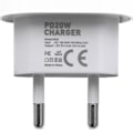 Pikkukuva 3 / 3: iPhone-laturi - Pikalaturi - Adapteri + Kaapeli 20W USB-C Valkoinen 4-pakkaus iPhone