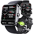 Miniatyrbillede 5 af 5: F57l Smartwatch til blodsukkermåling, Fitness Tracker med Smartwatch til blodtryksmåling til mænd og kvinder - Sort