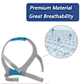 Miniatyrbilde 4 av 5: 2 stk. Erstatningshodebandstropper for F30, Hodebandstropp for F30 CPAP-maske Justerbar passform Magisk tape-design