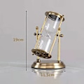 Miniatyrbilde 3 av 4: Tom Flaske Timeglass Tom Timeglass 360 Roterende & Gravering Messing Sandklokke Metall Sandklokke