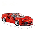 Miniatyrbillede 1 af 4: Børne Byggeklods Bil Samlemodel Udviklings Intelligens Racing Diy Drengelegetøj F8 666001