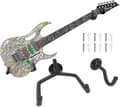 Horisontellt Gitarrväggfäste, Lutande Gitarrhängare, Horisontellt Väggfäste för Akustisk Klassisk eller Elgitarr, Ukulele, Banjo, Mandolin