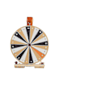 Miniatyrbilde 1 av 3: 2024 2024 Trehjulsspinnhjul i tre, 24 spor, lykkehjul, spinnhjul med stativ for Fa