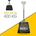 Miniatyrbilde 3 av 5: Takkrok, Rustfritt Stål Punchesekk Takbrakett Opp Til 400kg, Tung