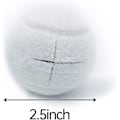 Miniatyrbillede 2 af 5: 4 stk. Forudskårne Tennisbolde til Møbelben og Gulvbeskyttelse, Holdbare og Langtidsholdbare Filtpuder White