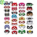 Miniatyrbillede 3 af 5: 32 stk Superhelt Maske Cosplay Jule Halloween Børn Voksen Karneval Party Props Børnefødselsdag Filtmasker Maskeradegaver