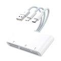 Miniatyrbillede 2 af 5: 5-i-1 Hukommelseskortlæser USB OTG Adapter TYPE-C Kortlæser Support SD TF XD MS Kort til I-Phone/