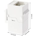 Pikkukuva 2 / 5: Ethernet Keystone -liitin, 20 kpl Cat6 RJ45 Keystone -liitäntä Inline -naarasliittimet
