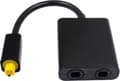 Toslink Splitter 1 til 2 Digital Optisk Audio Splitter 1 ind 2 ud Audio Adapter Kabel Splitter