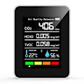 Miniatyrbild 3 av 5: 5-i-1 Koldioxidmätare Digital Temperatur- och Fuktighetstestare Koldioxiddetektor Luftkvalitetsmonitor TVOC HCHO Analysator