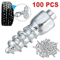 Miniatyrbilde 3 av 5: 100 stk 12 mm Dekkpigger Karbidskruer Snøpigger Anti-Is For Bil/SUV/ATV/UTV Dekkpigger