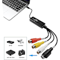 Miniatyrbild 5 av 5: RCA AV till USB C-omvandlare Videoinspelningskort Adapter 1 Kanal AV NTSC PAL Video S Video/Komposit till USB-omvandlare